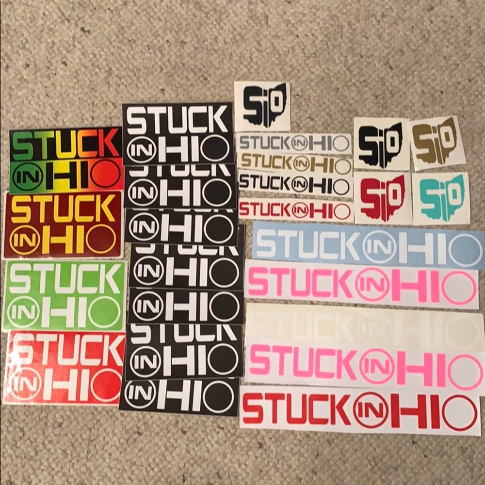 Stuck In Ohio Stickers